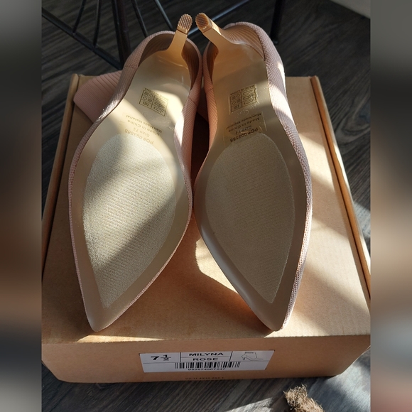 Journee High Heel Booties Rose Ankle Boots Pink Sock Boot - Picture 3 of 7